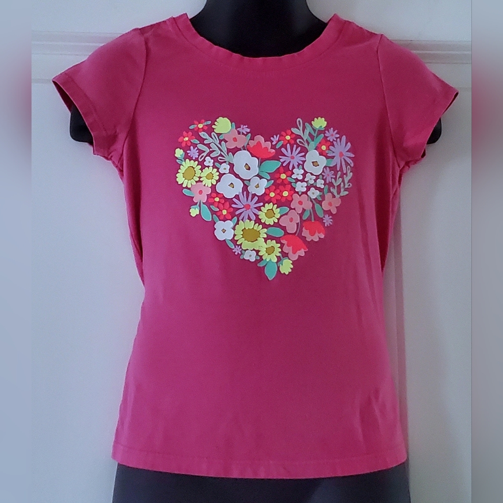 2/$10 - Toddler Girl's Basic Short Sleeve Graphic Tee